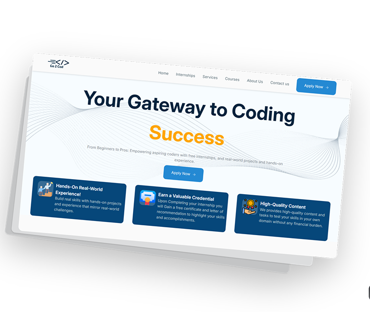 Go2Cod Website Mockup